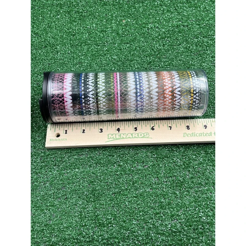 Starbucks 16 Oz HEARTS Twist Lid Travel Tumbler 2018‎ Valentine Rainbow Hearts